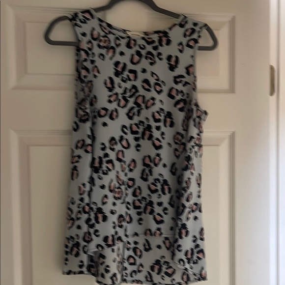 Adrienne Leopard Print Blouse - Black  & Pink - Picture 1 of 4